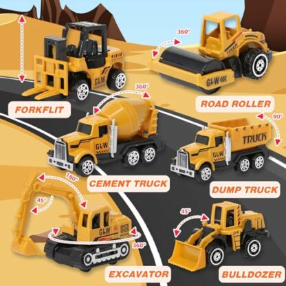 Naxudcoo Construction Toys For 3-7 Year Old Boys Construction Truck Toys Set Toddler Car Truck Toys - Crane Excavator Digger Dump Trucks, Construction Vehicle Toys For 2 3 4 5 6 7 Year Old Boys Gifts 3 Naxudcoo Construction Toys For 3-7 Year Old Boys Construction Truck Toys Set Toddler Car Truck Toys - Crane Excavator Digger Dump Trucks, Construction Vehicle Toys For 2 3 4 5 6 7 Year Old Boys Gifts - Image 3