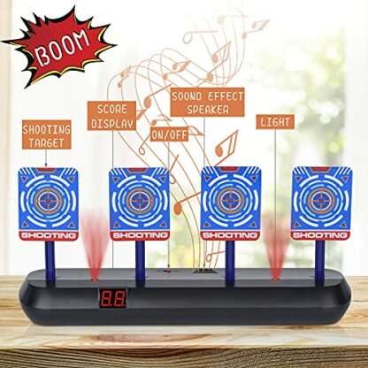 Nerf Target,Electronic Digital Target for Nerf Guns Funny Gifts Toys for 5-10 Year Olds Boys kids Birthday Gifts Presents Outdoor Games Garden Toys Thanksgiving Gifts for Kids 3 Nerf Target,Electronic Digital Target for Nerf Guns Funny Gifts Toys for 5-10 Year Olds Boys kids Birthday Gifts Presents Outdoor Games Garden Toys Thanksgiving Gifts for Kids - Image 3