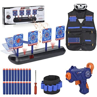 Nerf Target,Electronic Digital Target for Nerf Guns Funny Gifts Toys for 5-10 Year Olds Boys kids Birthday Gifts Presents Outdoor Games Garden Toys Thanksgiving Gifts for Kids 2 Nerf Target,Electronic Digital Target for Nerf Guns Funny Gifts Toys for 5-10 Year Olds Boys kids Birthday Gifts Presents Outdoor Games Garden Toys Thanksgiving Gifts for Kids - Image 2