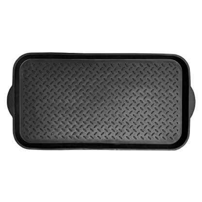 Nicoman Boot Tray Shoe Organiser Soft Rubber Non Slip Washable Multipurpose Plant Rack Mat Plain Black Drip Container Floor Carpet Protection for Home Garden Indoor Outdoor Shed Garage - 71 x 39cm 2 Nicoman Boot Tray Shoe Organiser Soft Rubber Non Slip Washable Multipurpose Plant Rack Mat Plain Black Drip Container Floor Carpet Protection for Home Garden Indoor Outdoor Shed Garage - 71 x 39cm - Image 2
