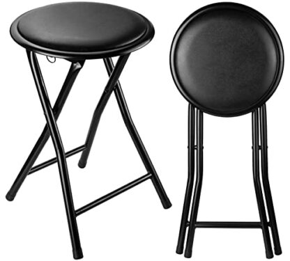 Nyxi Round Compact Folding Stool for Home Office - Image 2
