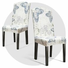 OSVAW Dining Room Chair Covers Set of 2/4/6 Kitchen Chair Slipcovers Parsons Chair Covers Protector Removable Washable