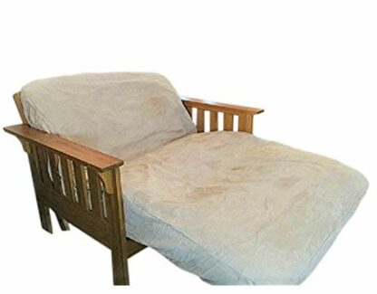 OctoRose ® Twin Size Bonded Classic Soft Micro Suede Futon Mattress Sofa Bed Cover - Image 2