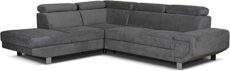 Olympia Furniture Artic Corner Grey Color Sofa Bed With Storage - Premium Quality Fabric - Right and Left Arm Sofa Bed