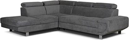 Olympia Furniture Artic Corner Grey Color Sofa Bed With Storage - Premium Quality Fabric - Right and Left Arm Sofa Bed - Image 2