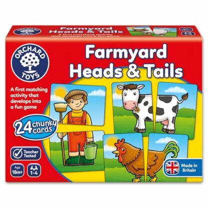 Orchard Toys Farmyard Heads & Tails Game - Matching & Pairing Memory Game - Educational Toddler Toys and Games for Boys and Girls 18-Month-Old+ - Early Years Animal Pairs/Snap Cards - 1-4 Players 2 Orchard Toys Farmyard Heads & Tails Game - Matching & Pairing Memory Game - Educational Toddler Toys and Games for Boys and Girls 18-Month-Old+ - Early Years Animal Pairs/Snap Cards - 1-4 Players - Image 2