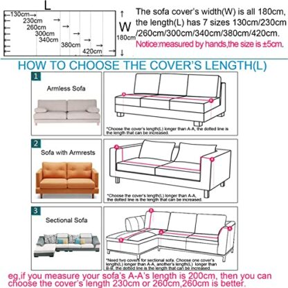 PEXXSUII Loveseat Sofa Cover, Water-Repellent, Non-Slip, Durable, Full, Sofa Cushion, Fabric, Furniture, Couch Protection for Pets, Hair, Children's Floppers, Dog, Cat, Scratches - Image 3