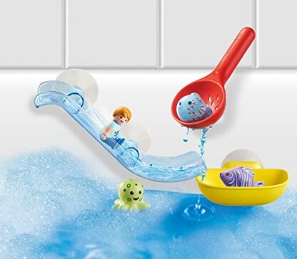 PLAYMOBIL 70637 1.2.3 AQUA Water Slide with Sea Animals, educational toy, indoor and outdoor water toy, exciting and fun water play, fun imaginative role-play, playset suitable for children ages 1.5+ 3 PLAYMOBIL 70637 1.2.3 AQUA Water Slide with Sea Animals, educational toy, indoor and outdoor water toy, exciting and fun water play, fun imaginative role-play, playset suitable for children ages 1.5+ - Image 3