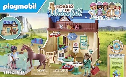 PLAYMOBIL 71352 Horses of Waterfall - Riding Therapy and Veterinary Practice, magical waterfall paradise for horse lovers, fun imaginative role-play, sustainable playsets suitable for children ages 5+ 3 PLAYMOBIL 71352 Horses of Waterfall - Riding Therapy and Veterinary Practice, magical waterfall paradise for horse lovers, fun imaginative role-play, sustainable playsets suitable for children ages 5+ - Image 3
