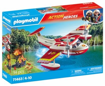 PLAYMOBIL Action Heroes 71463 Feuerwehrflugzeug mit Lschfunktion, heldenhafte Rettungsmissionen, inklusive Feuerwehrmann und vielfltigem Zubehr, detailreiches Spielzeug fr Kinder ab 4 Jahren 3 PLAYMOBIL Action Heroes 71463 Feuerwehrflugzeug mit Lschfunktion, heldenhafte Rettungsmissionen, inklusive Feuerwehrmann und vielfltigem Zubehr, detailreiches Spielzeug fr Kinder ab 4 Jahren - Image 3