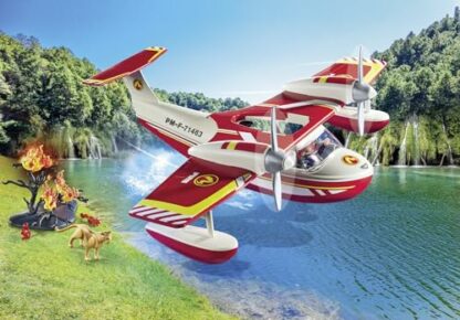 PLAYMOBIL Action Heroes 71463 Feuerwehrflugzeug mit Lschfunktion, heldenhafte Rettungsmissionen, inklusive Feuerwehrmann und vielfltigem Zubehr, detailreiches Spielzeug fr Kinder ab 4 Jahren 4 PLAYMOBIL Action Heroes 71463 Feuerwehrflugzeug mit Lschfunktion, heldenhafte Rettungsmissionen, inklusive Feuerwehrmann und vielfltigem Zubehr, detailreiches Spielzeug fr Kinder ab 4 Jahren - Image 4