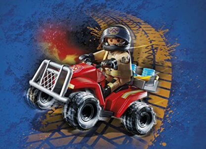 PLAYMOBIL City Action 71090 Feuerwehr-Speed Quad mit Rückzugsmotor, Spielzeug für Kinder ab 4 Jahren - Image 3