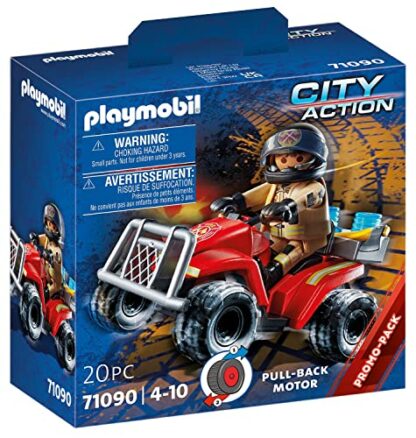 PLAYMOBIL City Action 71090 Feuerwehr-Speed Quad mit Rückzugsmotor, Spielzeug für Kinder ab 4 Jahren - Image 2