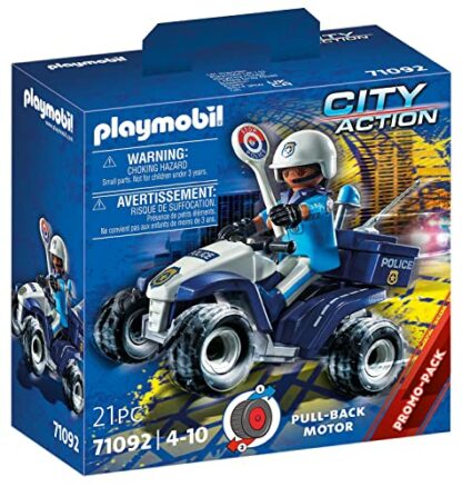PLAYMOBIL City Action 71092 Polizei-Speed Quad mit Rückzugsmotor, Spielzeug für Kinder ab 4 Jahren - Image 2