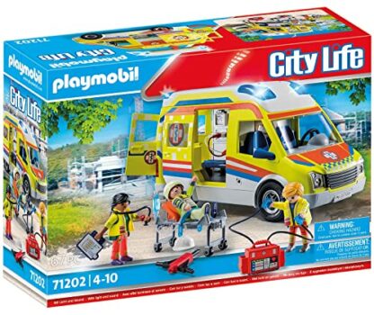 PLAYMOBIL City Life 71202 Rettungswagen mit Licht und Sound, Spielzeug für Kinder ab 4 Jahren - Image 3