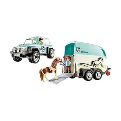 PLAYMOBIL Country 70511 PKW mit Ponyanhänger, Ab 4 Jahren - Image 4