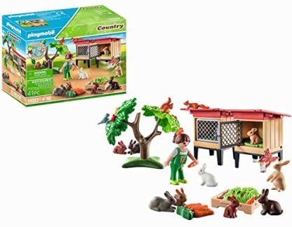 PLAYMOBIL Country 71252 Kaninchenstall, Tiere für den Bio-Bauernhof, Nachhaltiges Spielzeug für Kinder ab 4 Jahren - Image 2