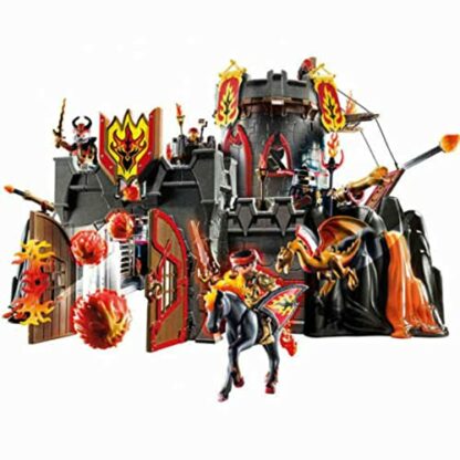 PLAYMOBIL Novelmore 70221 Festung der Burnham Raiders mit funktionierenden Kanonen und Feuerballabwurf, Mauerdurchbruch und Drachenkäfig, ab 4 Jahren - Image 3