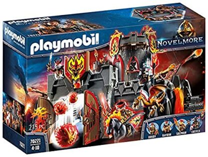 PLAYMOBIL Novelmore 70221 Festung der Burnham Raiders mit funktionierenden Kanonen und Feuerballabwurf, Mauerdurchbruch und Drachenkäfig, ab 4 Jahren - Image 2