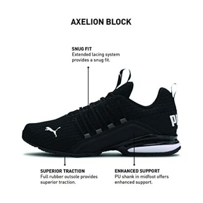 PUMA Men's Axelion Block Running Shoes - Image 3