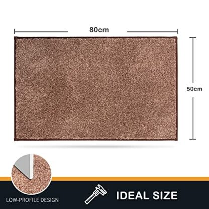 PURRUGS Dirt Trapper Door Mat, Non-Slip Machine Washable Entrance Rug, Dog Door Mat, Super Absorbent Welcome Mat for Front Door, Back Door, Entry, Muddy Wet Shoes and Paws - Image 3