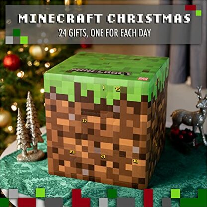 Paladone Minecraft Advent Calendar 2022 with Merch Gifts - 24 Days Christmas Countdown Multicolor ‎PP9096MCF - Image 3