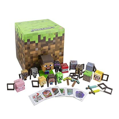 Paladone Minecraft Advent Calendar 2022 with Merch Gifts - 24 Days Christmas Countdown Multicolor ‎PP9096MCF - Image 2