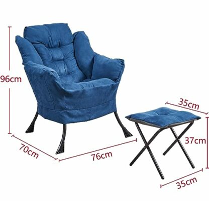 Panana Armchair Accent Chair Lazy Chair Lounge Chair with Armrests Fabric Leisure Sofa Chair with Footstool 3 Panana Armchair Accent Chair Lazy Chair Lounge Chair with Armrests Fabric Leisure Sofa Chair with Footstool - Image 3