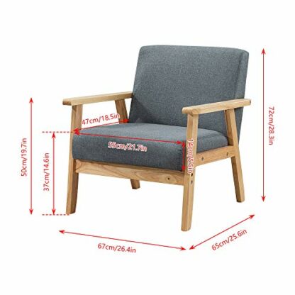 Pantanal Armchair Wood Frame Accent Chair for Living Room Armchair Home Furniture 4 Pantanal Armchair Wood Frame Accent Chair for Living Room Armchair Home Furniture - Image 4