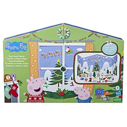 Peppa Pig Peppa’s Kids Advent Calendar, Contains 24 Surprise Toys, 4 Holiday Peppa Pig Family Figures; Ages 3 and Up - Image 3