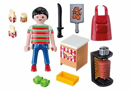 PlayMOBIL 9088 Special Plus Kebab Vendor, Fun Imaginative Role-Play, PlaySets Suitable for Children Ages 4+ 3 PlayMOBIL 9088 Special Plus Kebab Vendor, Fun Imaginative Role-Play, PlaySets Suitable for Children Ages 4+ - Image 3