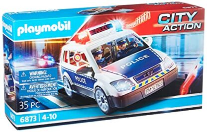 Playmobil 6873 City Action Police Car with sound and light, gifting toy, fun imaginative role-play, playsets suitable for children ages 4+ 2 Playmobil 6873 City Action Police Car with sound and light, gifting toy, fun imaginative role-play, playsets suitable for children ages 4+ - Image 2