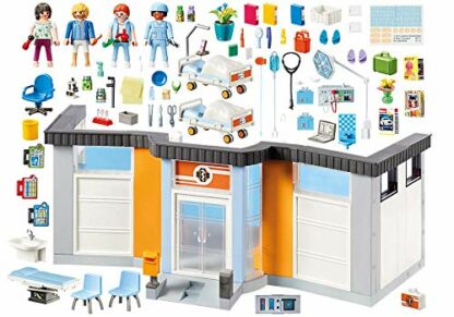 Playmobil 70191 City Life Hospital Clinic, With Lighting Effects, For Children Ages 4+, Multicolour, 58.5 x 12.5 x 38.5 cm 4 Playmobil 70191 City Life Hospital Clinic, With Lighting Effects, For Children Ages 4+, Multicolour, 58.5 x 12.5 x 38.5 cm - Image 4
