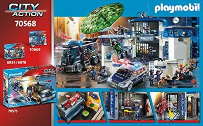 Playmobil 70568 City Action Police Prison Escape with Motorcycle, fun imaginative role play, playset suitable for children ages 4+ 4 Playmobil 70568 City Action Police Prison Escape with Motorcycle, fun imaginative role play, playset suitable for children ages 4+ - Image 4