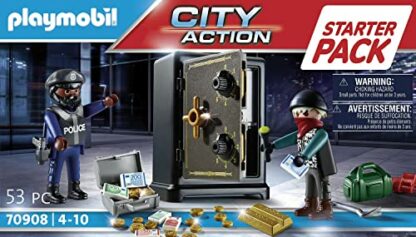 Playmobil 70908 City Action Starter Pack Police Bank Robbery, Suitable Playset for Children Ages 4+ 4 Playmobil 70908 City Action Starter Pack Police Bank Robbery, Suitable Playset for Children Ages 4+ - Image 4