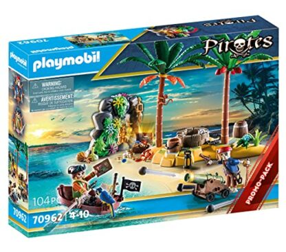 Playmobil 70962 Pirates Promo Pack Pirate Treasure Island with Rowboat, skeleton and firing cannon, pirate World, Fun Imaginative Role-Play, PlaySets Suitable for Children Ages 4+ 3 Playmobil 70962 Pirates Promo Pack Pirate Treasure Island with Rowboat, skeleton and firing cannon, pirate World, Fun Imaginative Role-Play, PlaySets Suitable for Children Ages 4+ - Image 3