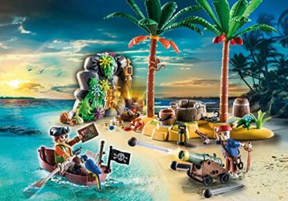 Playmobil 70962 Pirates Promo Pack Pirate Treasure Island with Rowboat, skeleton and firing cannon, pirate World, Fun Imaginative Role-Play, PlaySets Suitable for Children Ages 4+ 4 Playmobil 70962 Pirates Promo Pack Pirate Treasure Island with Rowboat, skeleton and firing cannon, pirate World, Fun Imaginative Role-Play, PlaySets Suitable for Children Ages 4+ - Image 4