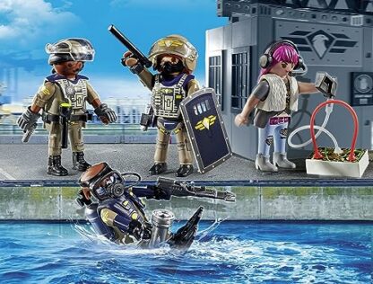 Playmobil 71146 City Action Tactical Police Team, including SWAT divers, a task force and a villain, fun imaginative role-play, playset suitable for children ages 5+ 4 Playmobil 71146 City Action Tactical Police Team, including SWAT divers, a task force and a villain, fun imaginative role-play, playset suitable for children ages 5+ - Image 4