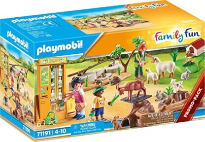 Playmobil 71191 Family Fun Petting Zoo, playset with Animals, Rabbit Hutch, a Picnic and Visitors, Toy for Children Aged 4+ - Image 2