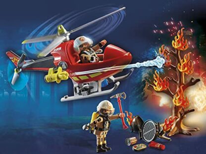 Playmobil 71195 City Action Fire Helicopter, Air-Based Playset with Firing Cannon, Fun Imaginative Role-Play, Playset Suitable for Children Ages 4+ 3 Playmobil 71195 City Action Fire Helicopter, Air-Based Playset with Firing Cannon, Fun Imaginative Role-Play, Playset Suitable for Children Ages 4+ - Image 3