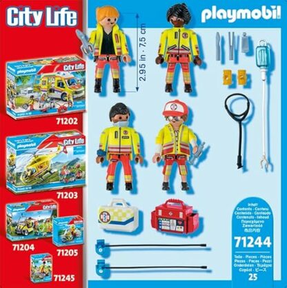 Playmobil 71244 City Life Medical Team, emergency services Toys set, Fun Imaginative Role-Play, PlaySets Suitable for Children Ages 4+ - Image 3