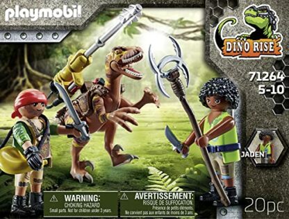 Playmobil 71264 Dino Rise Deinonychus, Dinosaur with detachable and swivelling cannon, jurrasic World, Fun Imaginative Role-Play, PlaySets Suitable for Ages 5+ 4 Playmobil 71264 Dino Rise Deinonychus, Dinosaur with detachable and swivelling cannon, jurrasic World, Fun Imaginative Role-Play, PlaySets Suitable for Ages 5+ - Image 4