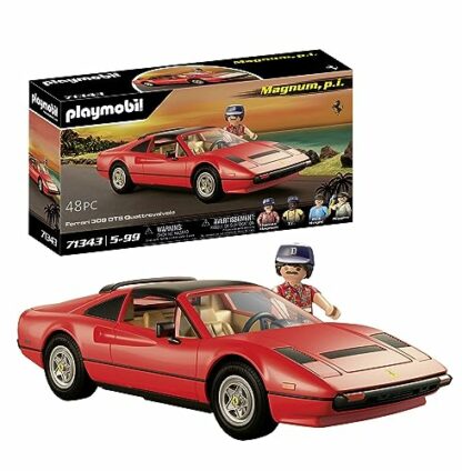 Playmobil 71343 Famous Cars Magnum, P.I. Ferrari 308 GTS Quattrovalvole, supercar, Collector's item for car enthusiasts, Toy for collectors and suitable for children ages 5+ 2 Playmobil 71343 Famous Cars Magnum, P.I. Ferrari 308 GTS Quattrovalvole, supercar, Collector's item for car enthusiasts, Toy for collectors and suitable for children ages 5+ - Image 2