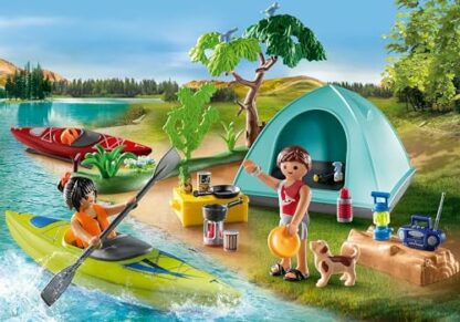 Playmobil 71425 Family Fun Campsite with Campfire, exciting outdoor adventure at the campsite, canoeing and campfires, fun imaginative role-play, playsets suitable for children ages 4+ 4 Playmobil 71425 Family Fun Campsite with Campfire, exciting outdoor adventure at the campsite, canoeing and campfires, fun imaginative role-play, playsets suitable for children ages 4+ - Image 4