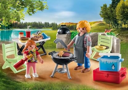Playmobil 71427 Family Fun Family Barbecue, featuring a barbecue and cooking apron, camping, outdoor fun, enjoyment with the family, fun imaginative role-play, playsets suitable for children ages 4+ 4 Playmobil 71427 Family Fun Family Barbecue, featuring a barbecue and cooking apron, camping, outdoor fun, enjoyment with the family, fun imaginative role-play, playsets suitable for children ages 4+ - Image 4