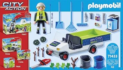 Playmobil 71433 City Action Street Cleaner with e-Vehicle, city cleaning, rubbish truck with loading area, educational toy, fun imaginative role-play, playsets suitable for children ages 4+ 3 Playmobil 71433 City Action Street Cleaner with e-Vehicle, city cleaning, rubbish truck with loading area, educational toy, fun imaginative role-play, playsets suitable for children ages 4+ - Image 3