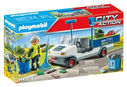Playmobil 71433 City Action Street Cleaner with e-Vehicle, city cleaning, rubbish truck with loading area, educational toy, fun imaginative role-play, playsets suitable for children ages 4+ 4 Playmobil 71433 City Action Street Cleaner with e-Vehicle, city cleaning, rubbish truck with loading area, educational toy, fun imaginative role-play, playsets suitable for children ages 4+ - Image 4