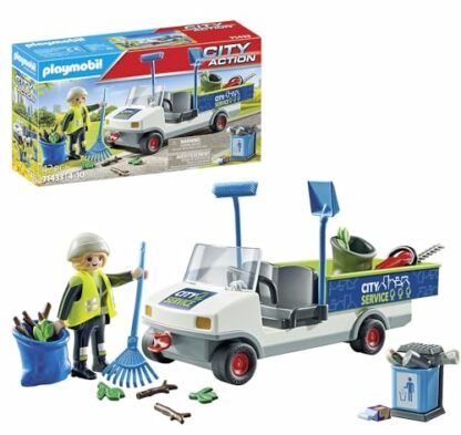 Playmobil 71433 City Action Street Cleaner with e-Vehicle, city cleaning, rubbish truck with loading area, educational toy, fun imaginative role-play, playsets suitable for children ages 4+ 2 Playmobil 71433 City Action Street Cleaner with e-Vehicle, city cleaning, rubbish truck with loading area, educational toy, fun imaginative role-play, playsets suitable for children ages 4+ - Image 2