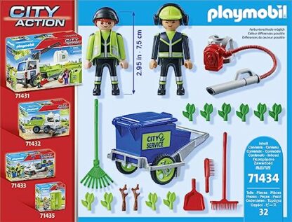Playmobil 71434 City Action Street Cleaning Team, city cleaning, figures and rubbish bin for pushing along, educational toy, fun imaginative role-play, playsets suitable for children ages 4+ 3 Playmobil 71434 City Action Street Cleaning Team, city cleaning, figures and rubbish bin for pushing along, educational toy, fun imaginative role-play, playsets suitable for children ages 4+ - Image 3