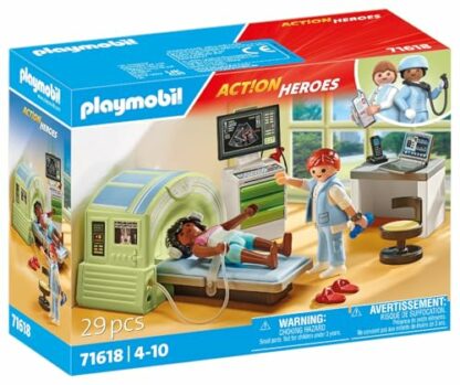 Playmobil 71618 Action Heroes: MRI with patient, realistic examination by the radiologist, made from over 80% recycled and bio-based materials, detailed play sets suitable for children ages 4+ 3 Playmobil 71618 Action Heroes: MRI with patient, realistic examination by the radiologist, made from over 80% recycled and bio-based materials, detailed play sets suitable for children ages 4+ - Image 3